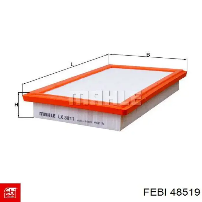 Купити 48519 Febi Автомобільний фільтр повітря