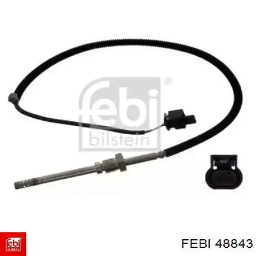 Купити 48843 Febi Датчик температури відпрацьованих газів (ВГ), перед фільтром сажі