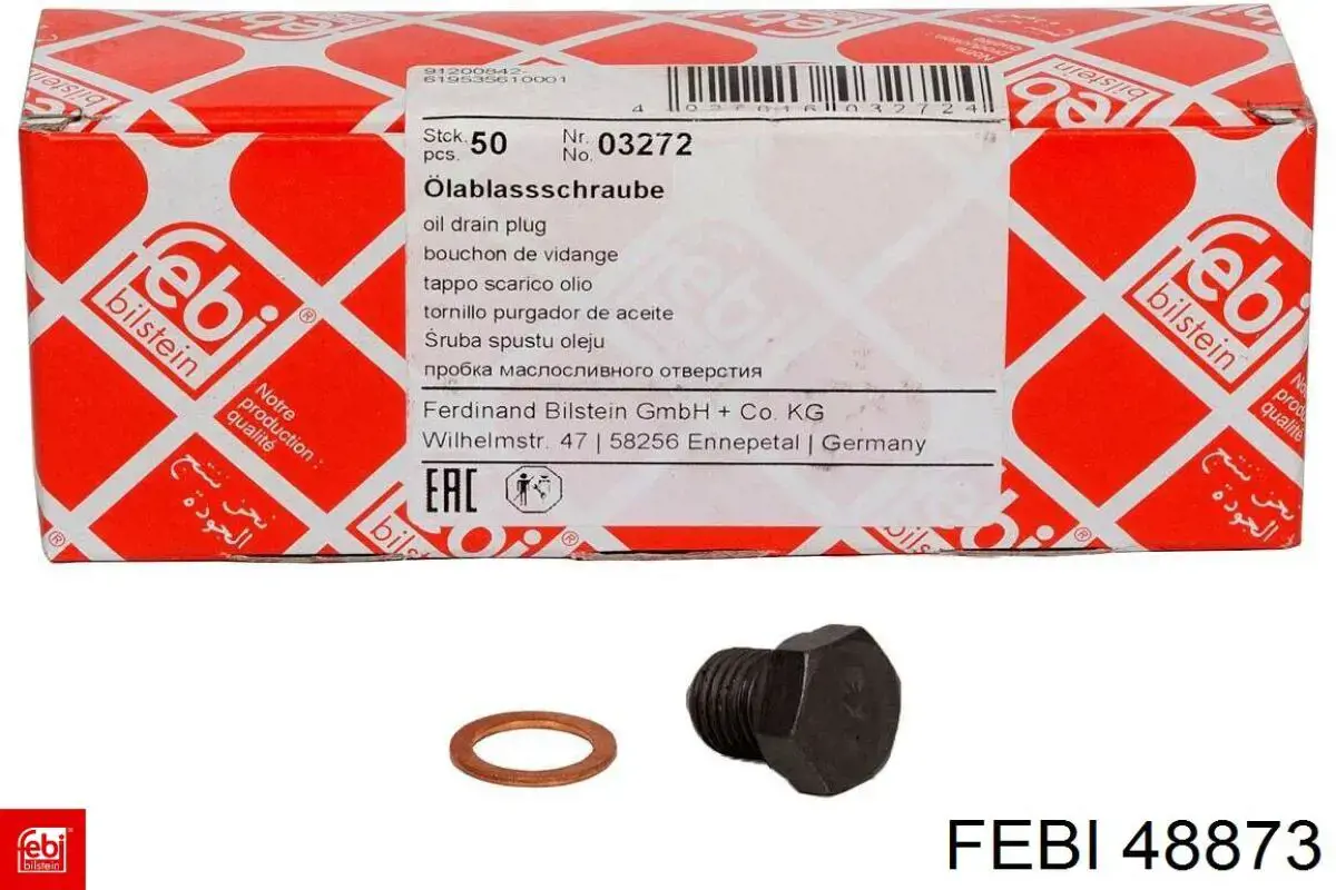 Купити 48873 Febi Пробка піддона двигуна