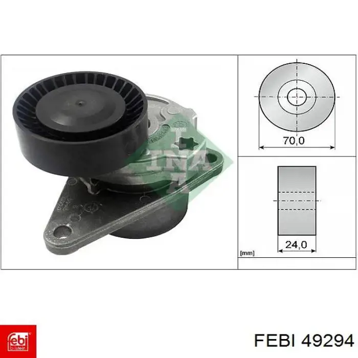 49294 Febi Датчик температури відпрацьованих газів (ВГ), перед фільтром сажі