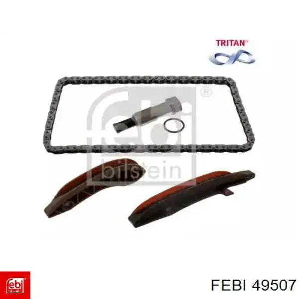 Купити 49507 Febi Ланцюг ГРМ, комплект, верхня