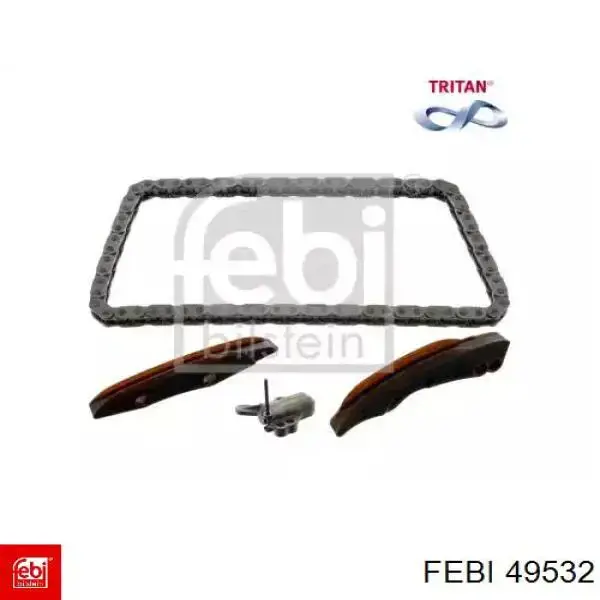 Ланцюг ГРМ, комплект Febi 49532 ціна, від 125.10 USD