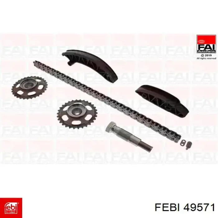 Купити 49571 Febi Комплект ланцюга ГРМ