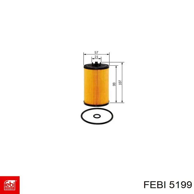 5199 Febi Тяга рульова права