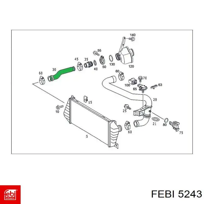 Купити 5243 Febi Накладка педалі зчеплення