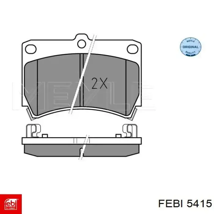 Комплект підшипник маточини передньої Febi 5415 ціна, від 29.58 USD