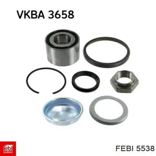 Підшипник маточини задньої Febi 5538 ціна, від 13.01 USD