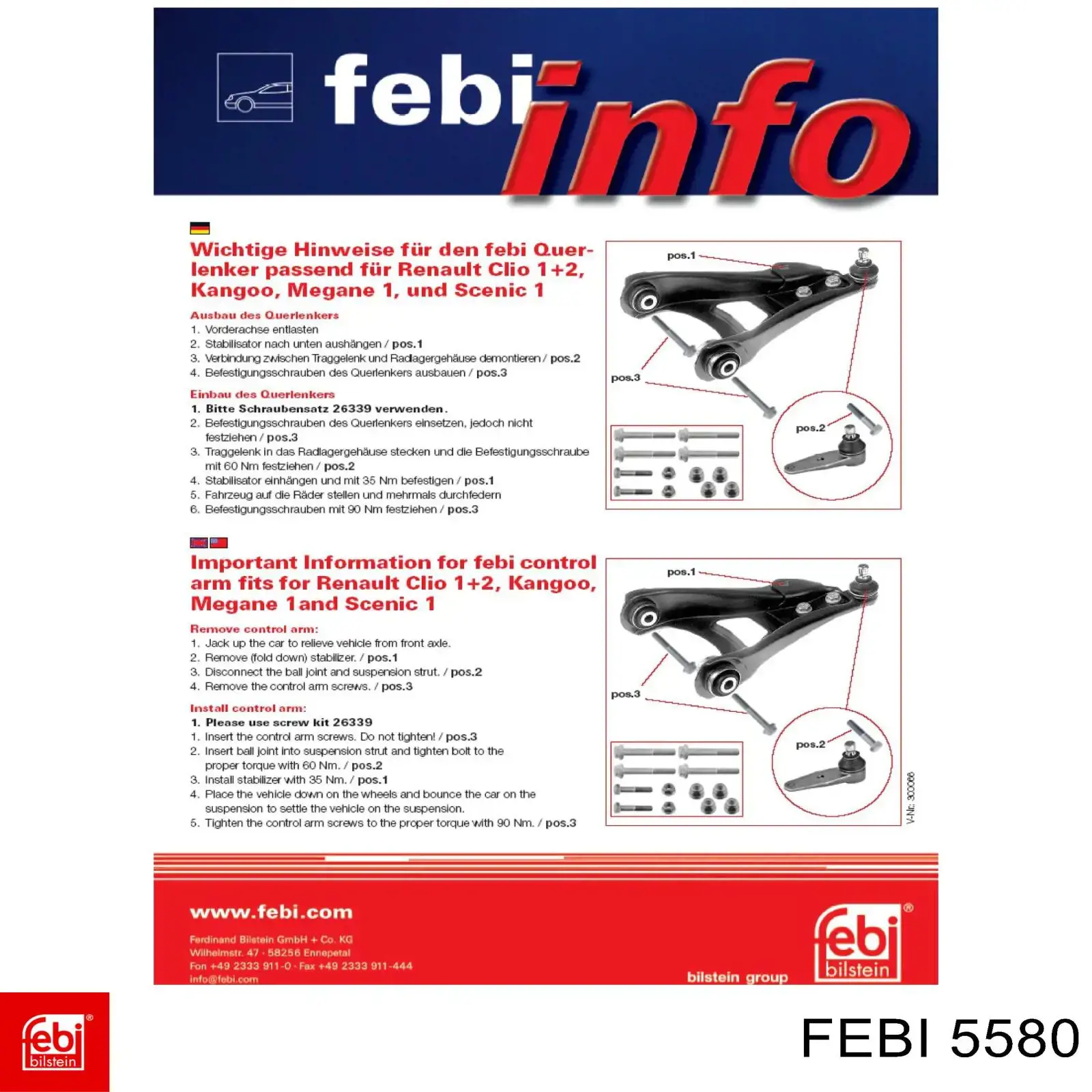 Купити 5580 Febi Підшипник ступиці передньої