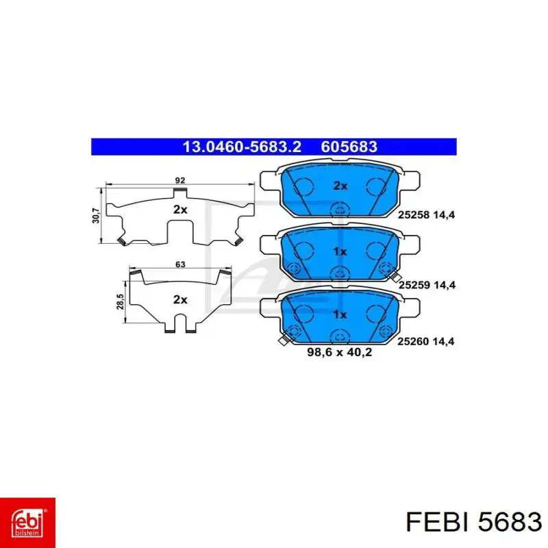 5683 Febi Болти до колеса