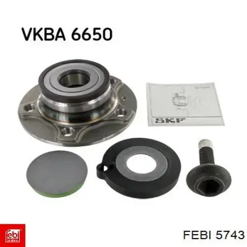 5743 Febi Гнучка гальмівна трубка передня
