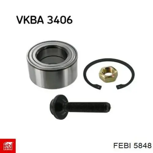 5848 Febi Підшипник маточини передньої