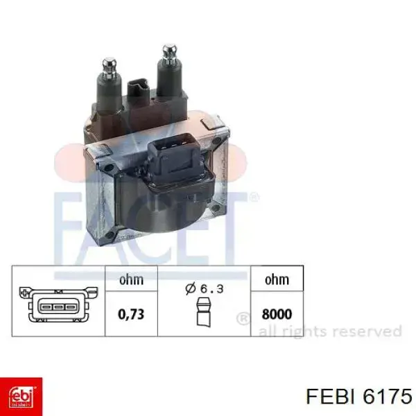 Пильник ШРУСа зовнішній 6175 Febi