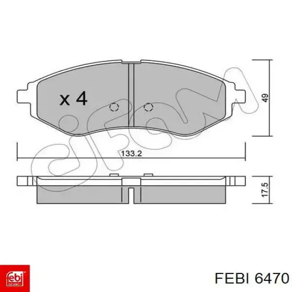 Купити FE06470 Febi Ремкомплект рульової рейки (механізму) г/у, (комплект ущільнень)