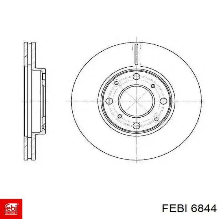 Втулка стійки заднього стабілізатора Febi 6844 ціна, від 3.53 USD