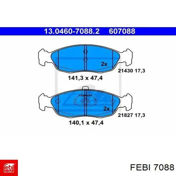 Камера гальмівна 07088 Febi