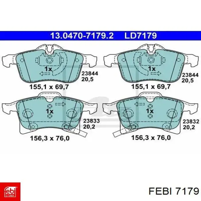Елементи кріплення Febi 7179 ціна, від 6.97 USD