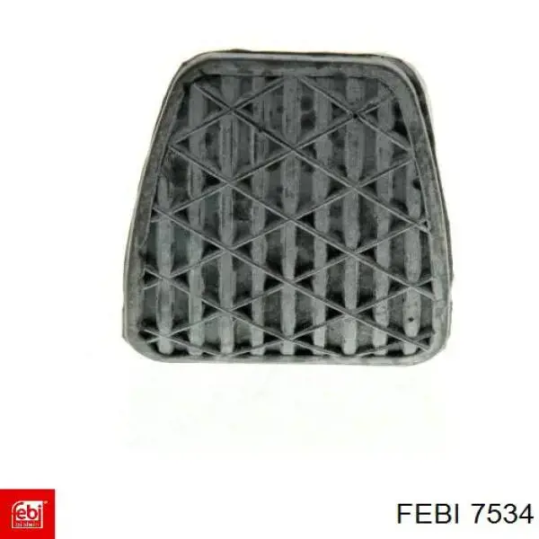 Накладка педалі гальма Febi 7534 ціна, від 2.09 USD