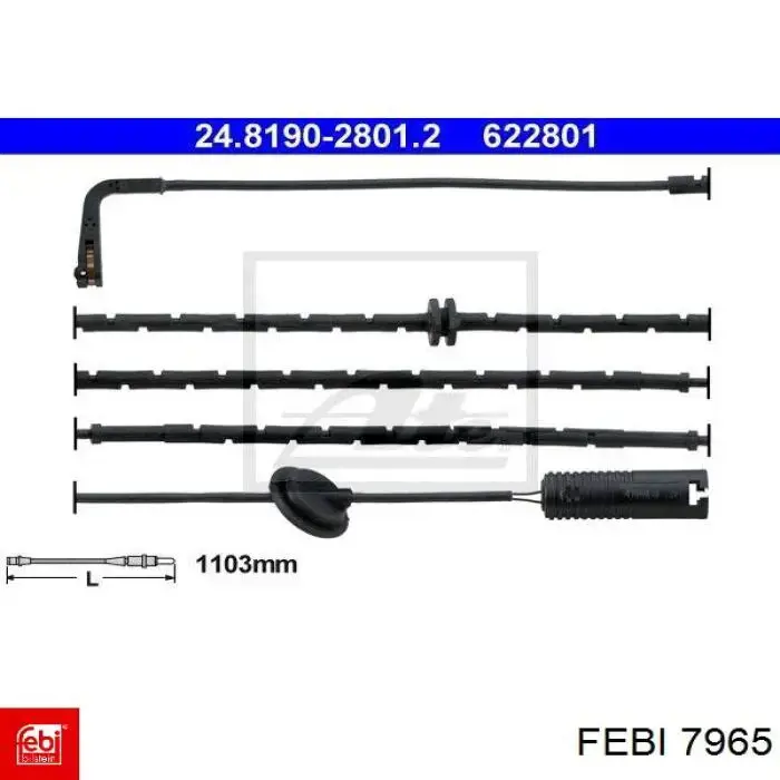Важіль передній лівий Febi 7965 ціна, від 54.16 USD