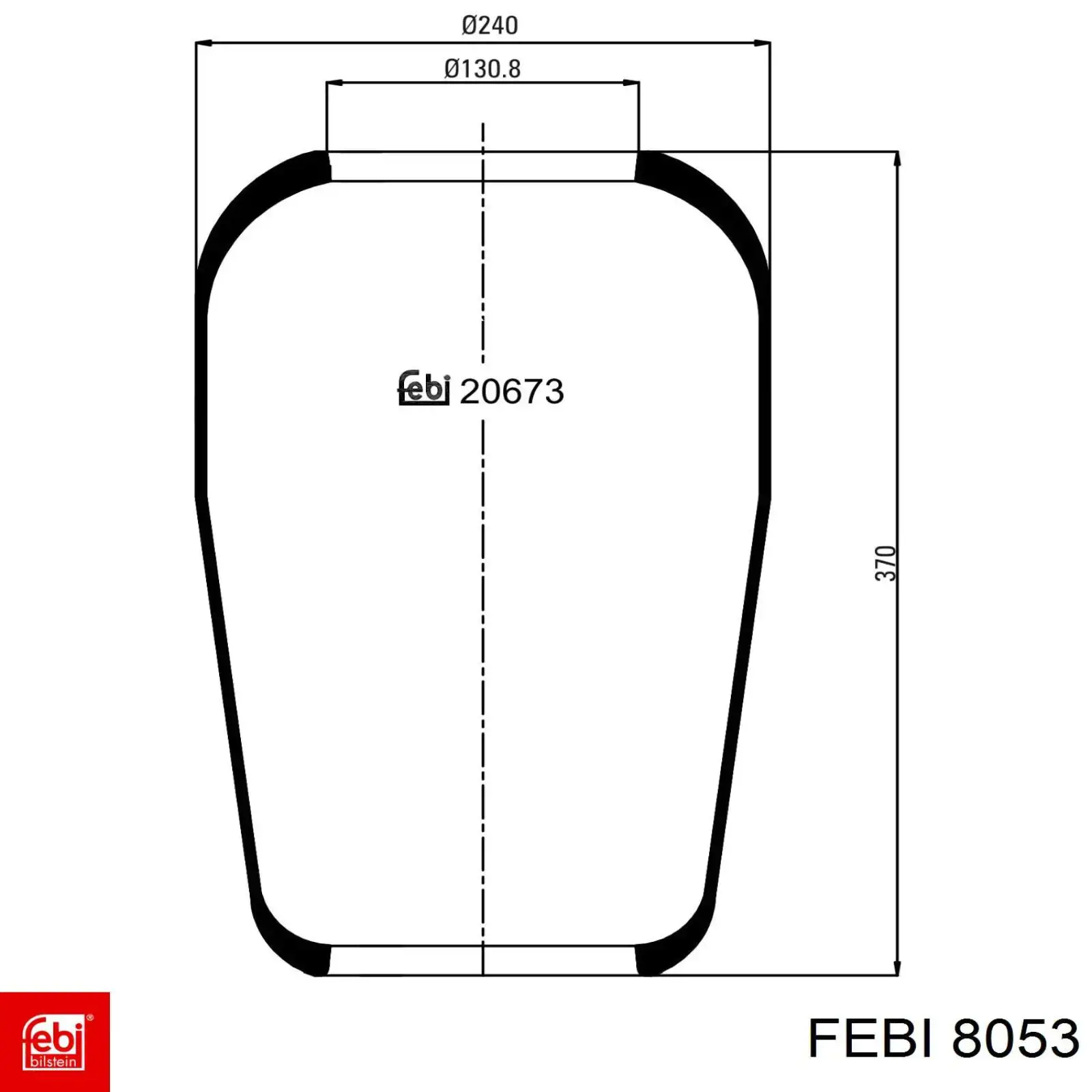 Купити 8053 Febi Тяга рульова в зборі, права