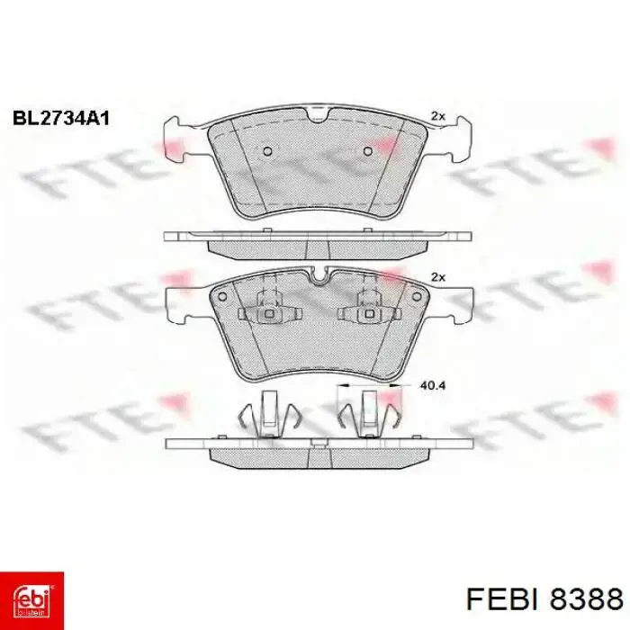8388 Febi Опора кпп
