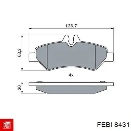  Febi 8431 ціна, від 0.94 USD