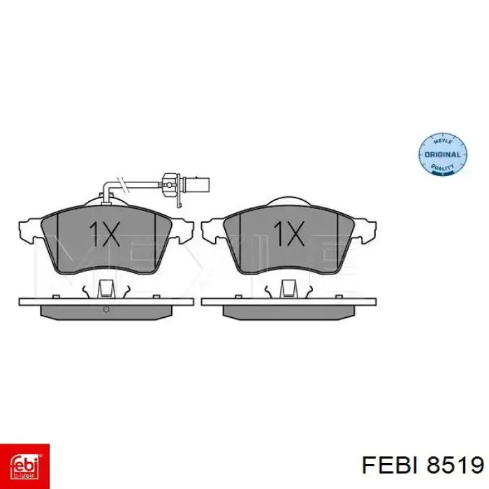 8519 Febi Шланг гальмівний задній
