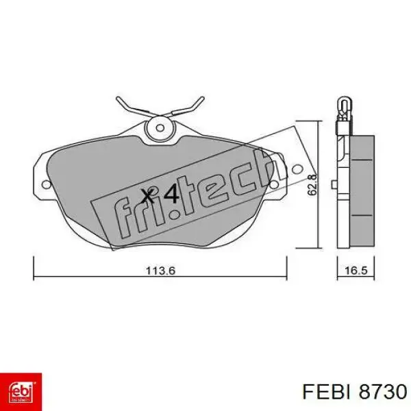 Гайка маточини задньої Febi 8730 ціна, від 3.16 USD