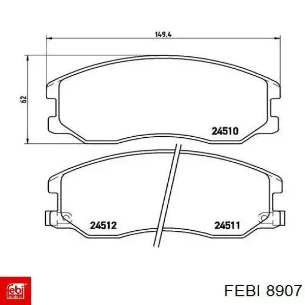 Купити 08907 Febi Ізоляція моторного відсіку