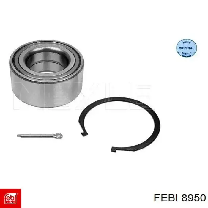 Підшипник ступиці передній, внутрішній Febi 8950 ціна, від 8.87 USD