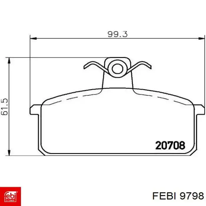 Болт ГБЦ 9798 Febi