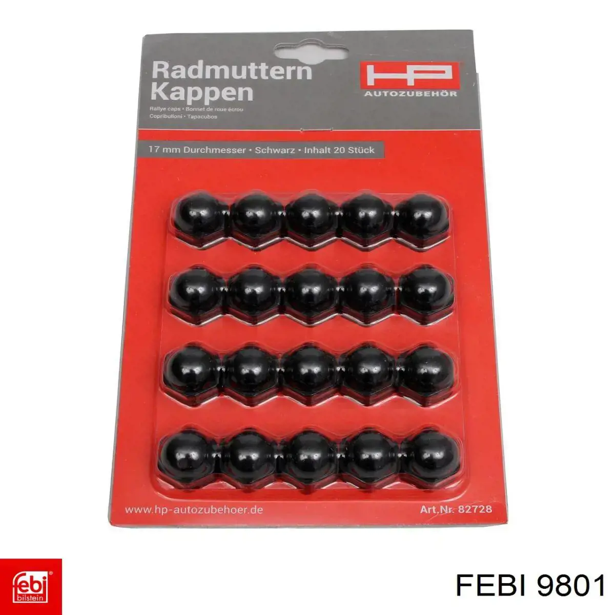 Колісний болт Febi 9801 ціна, від 1.38 USD