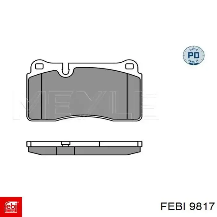 Опора амортизатора переднього 9817 Febi