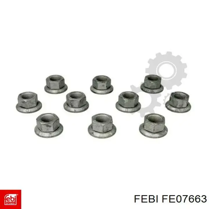 FE07663 Febi Гайка колеса