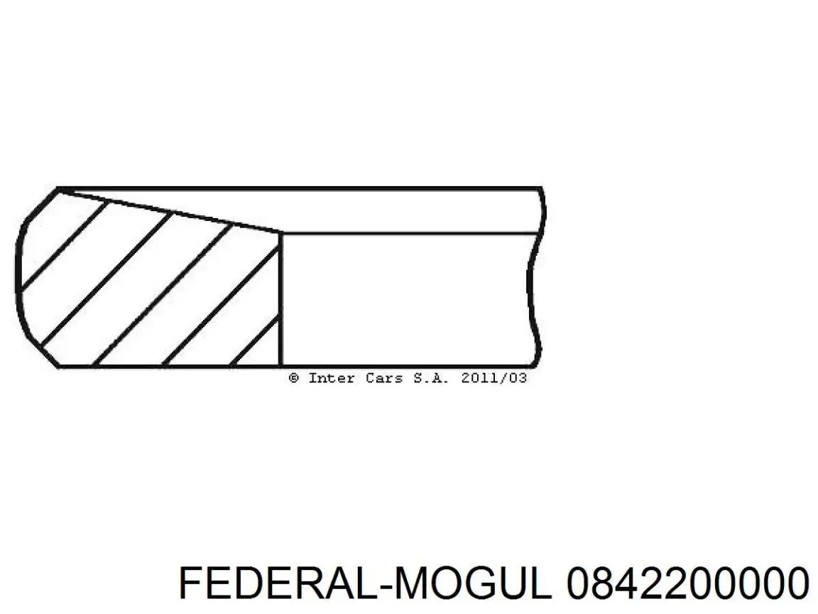 FR10385700 Freccia кільця поршневі на 1 циліндр, std.