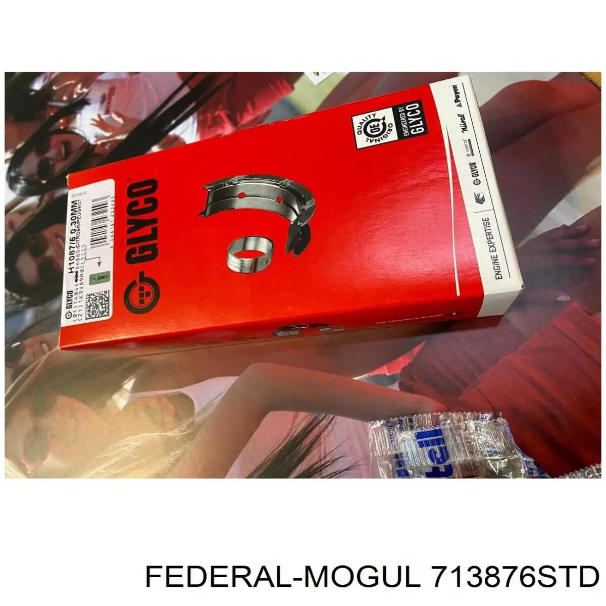 Вкладиші колінвала, шатунні, комплект, стандарт (STD) 713876STD Federal Mogul