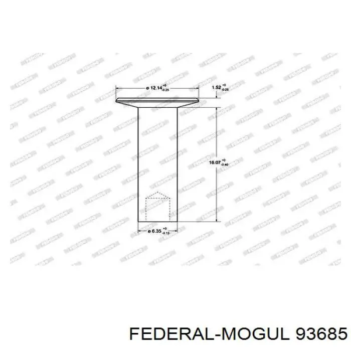 93685 Federal Mogul Клепка накладки барабанних колодок