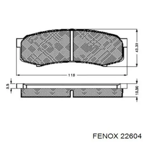 22604 Fenox датчик температури охолоджуючої рідини