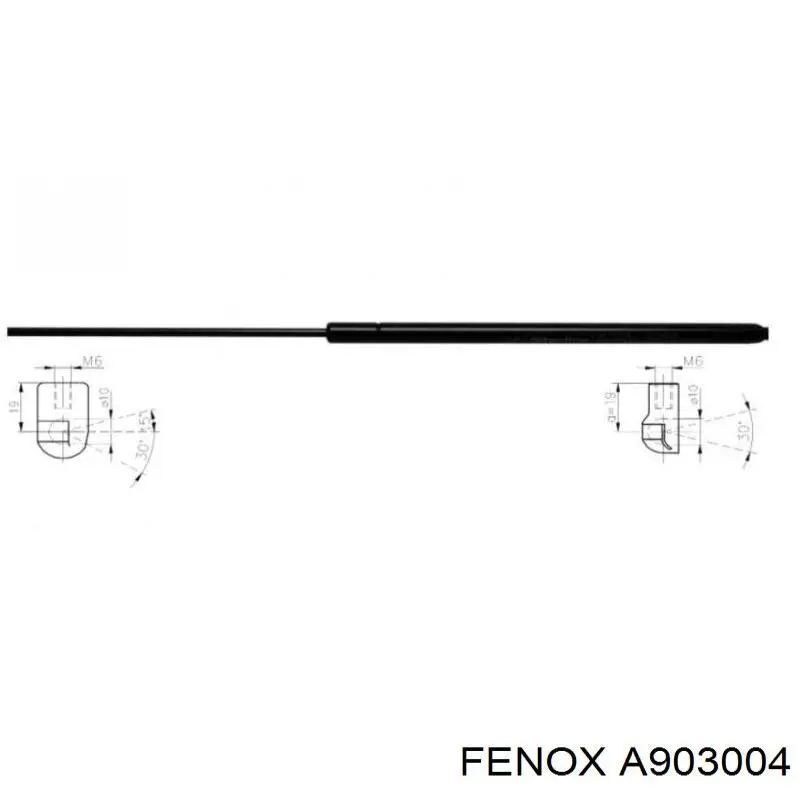 Амортизатор кришки багажника/ двері 3/5-ї задньої A903004 Fenox