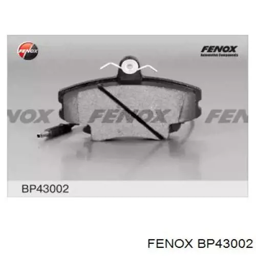 Колодки гальмівні передні, дискові BP43002 Fenox