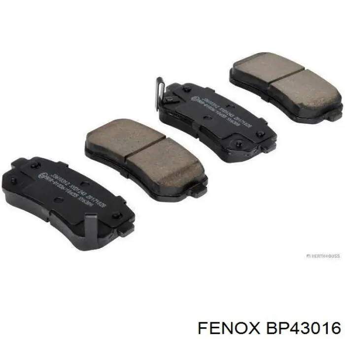 Колодки гальмові задні, дискові BP43016 Fenox