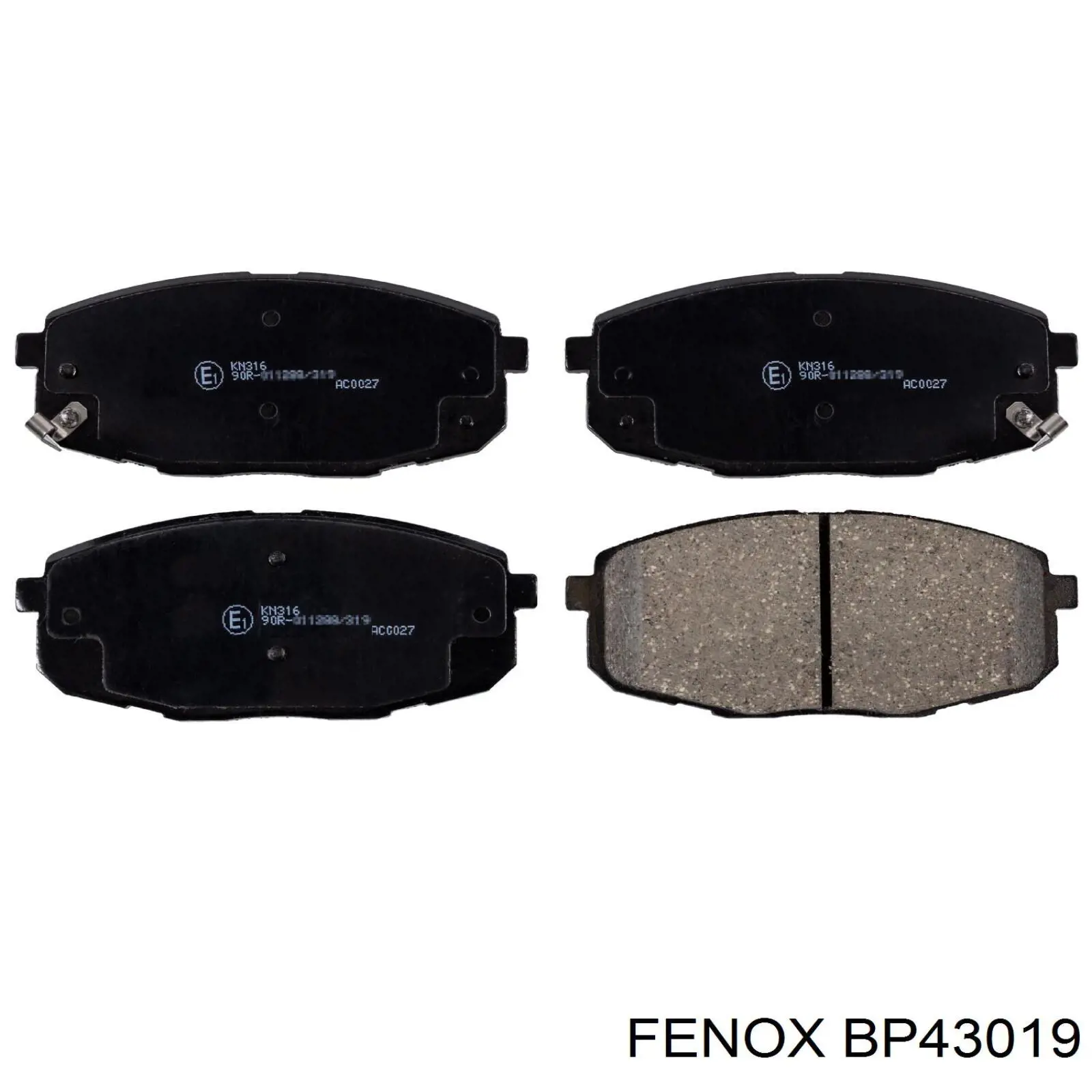 BP43019 Fenox колодки гальмівні передні, дискові