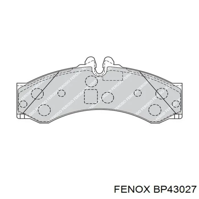 Передні тормозні колодки BP43027 Fenox