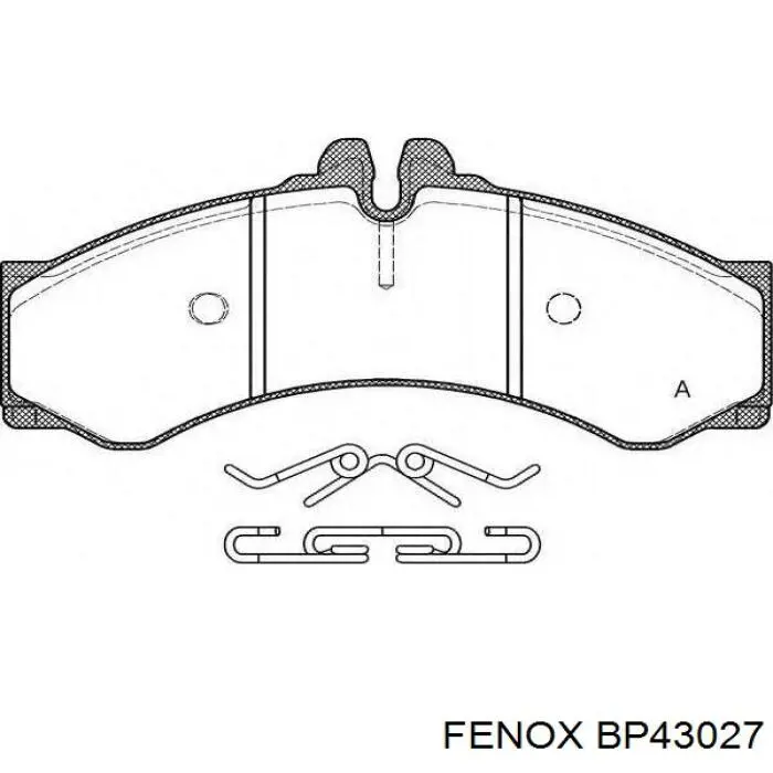 Купити BP43027 Fenox Колодки гальмівні передні, дискові