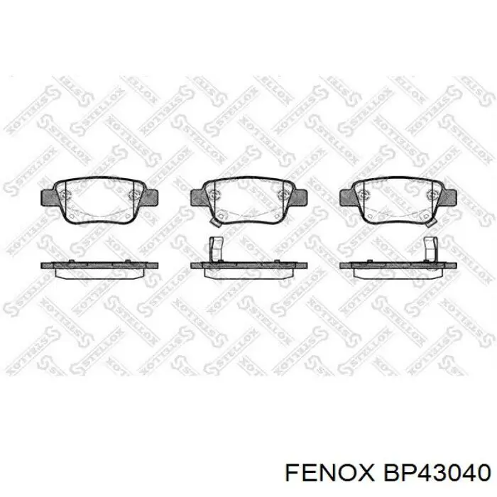 Задні гальмівні колодки FPE089 Hankook Frixa