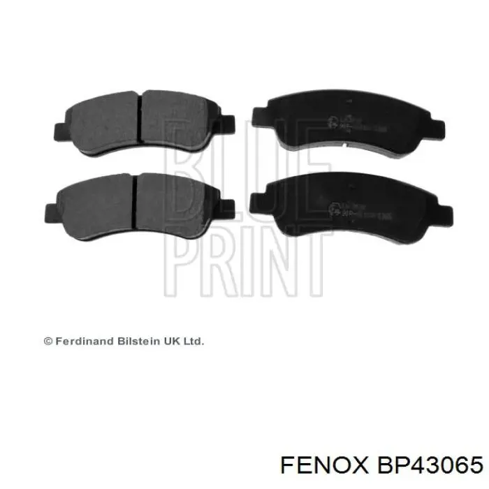 Колодки гальмівні передні, дискові BP43065 Fenox