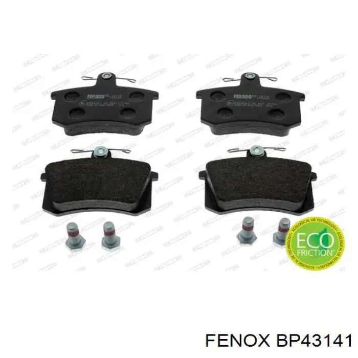 Колодки гальмові задні, дискові BP43141 Fenox