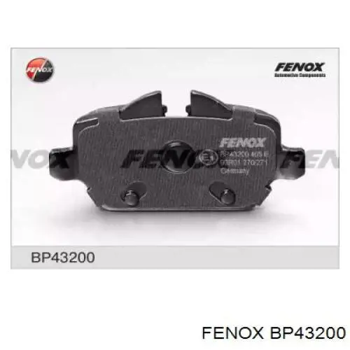 Задні гальмівні колодки Fenox BP43200 ціна, від 23.79 USD