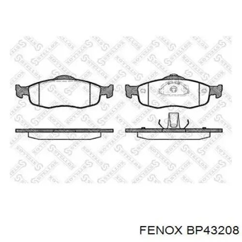 Колодки гальмівні передні, дискові V92AB2K021AA Ford