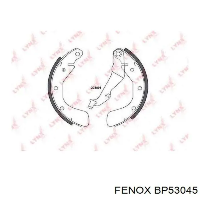 P94564513 General Motors Колодки гальмівні задні, барабанні