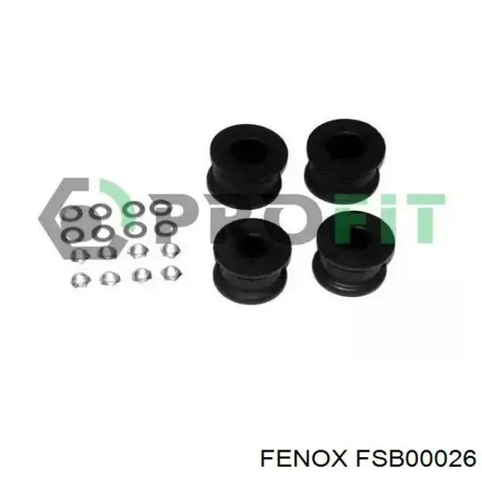 Сайлентблок передній цапфи (кулака) Fenox FSB00026